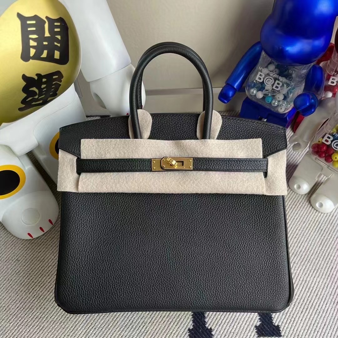 Australia Hermes Birkin 25cm Togo 89 Noir 黑色 禦用原廠小牛皮 金扣