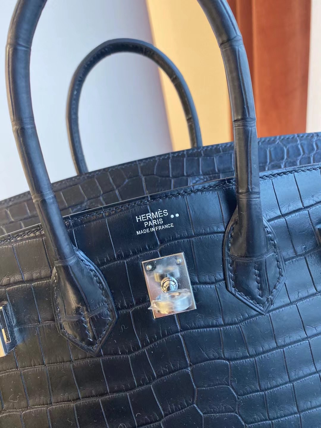 San Francisco USA Hermes Birkin 25 CK89 Noir 黑色 尼羅鱷魚全手工蜜蠟線縫製