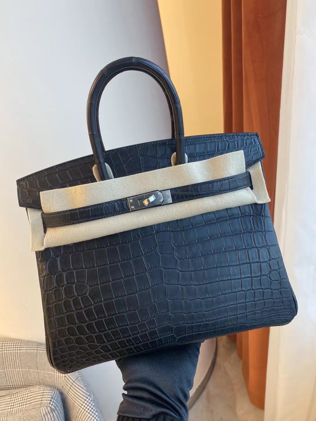 San Francisco USA Hermes Birkin 25 6H Olive green 橄欖綠 尼羅鱷魚