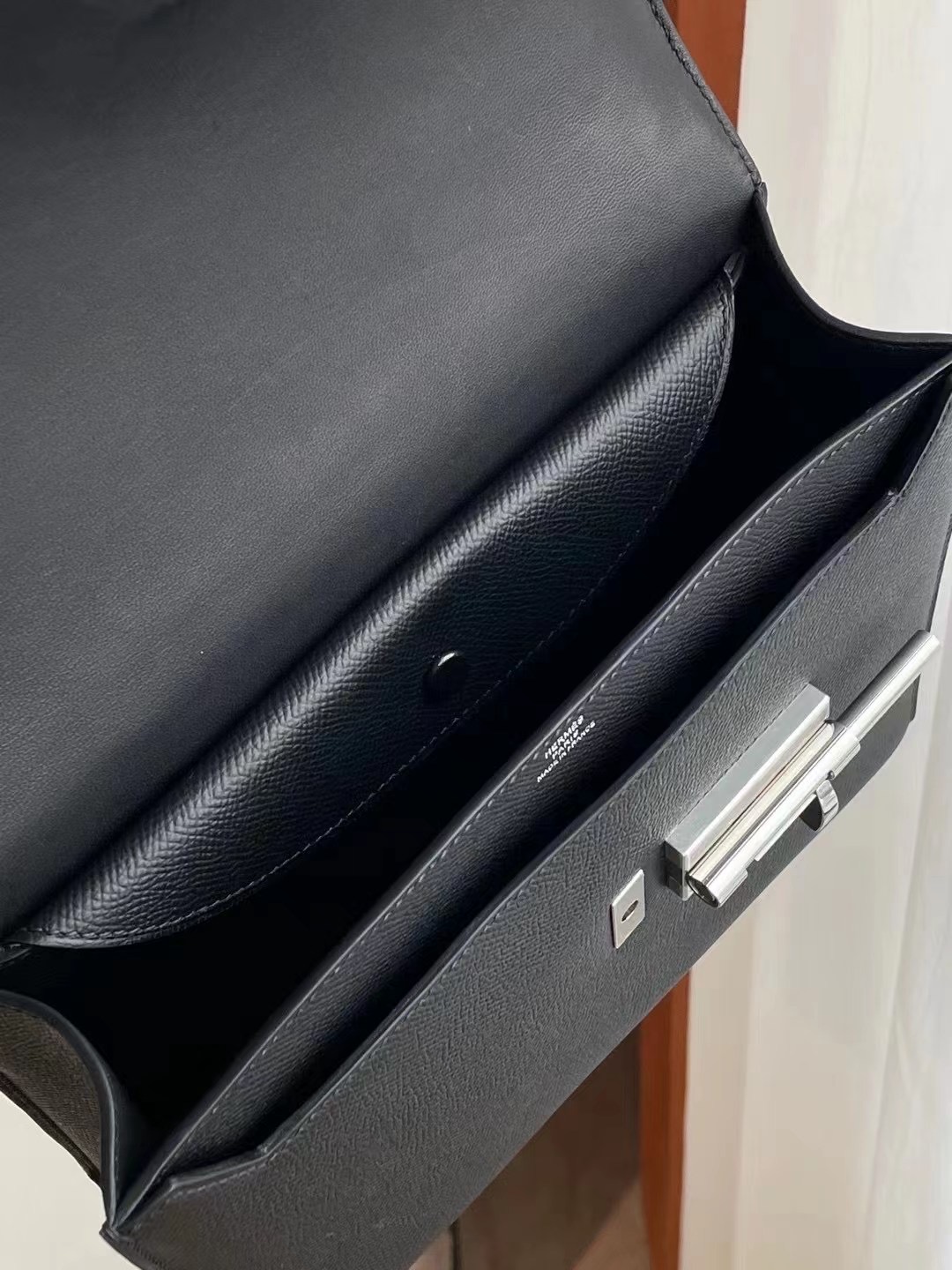 San Joze USA Hermes Verrou 21 bag Epsom calfskin CK89 Noir 黑色