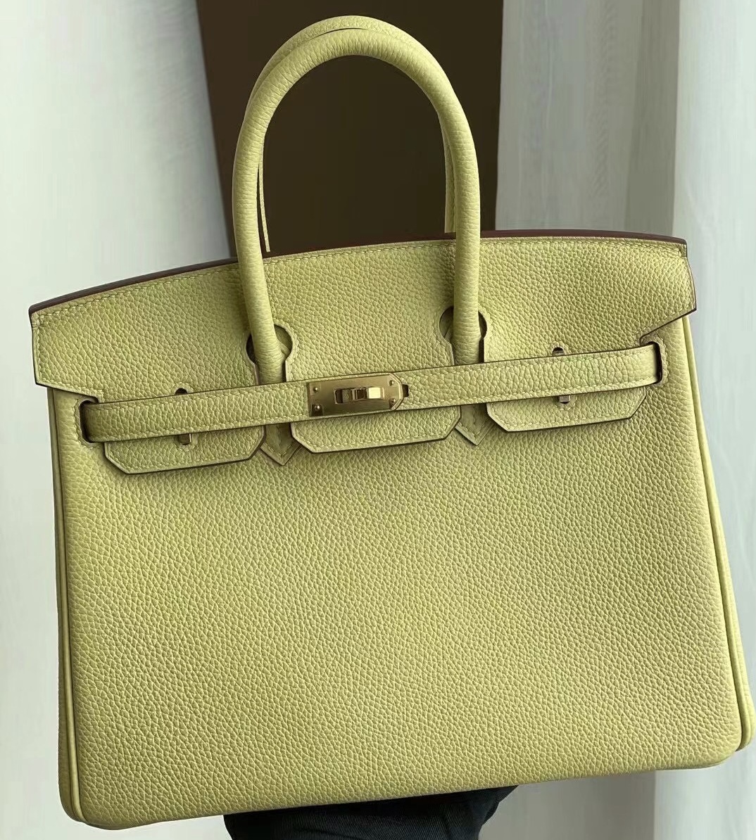 San Francisco USA Hermes Birkin 25 Togo 1Z 小雞黃 jaune poussin 金扣