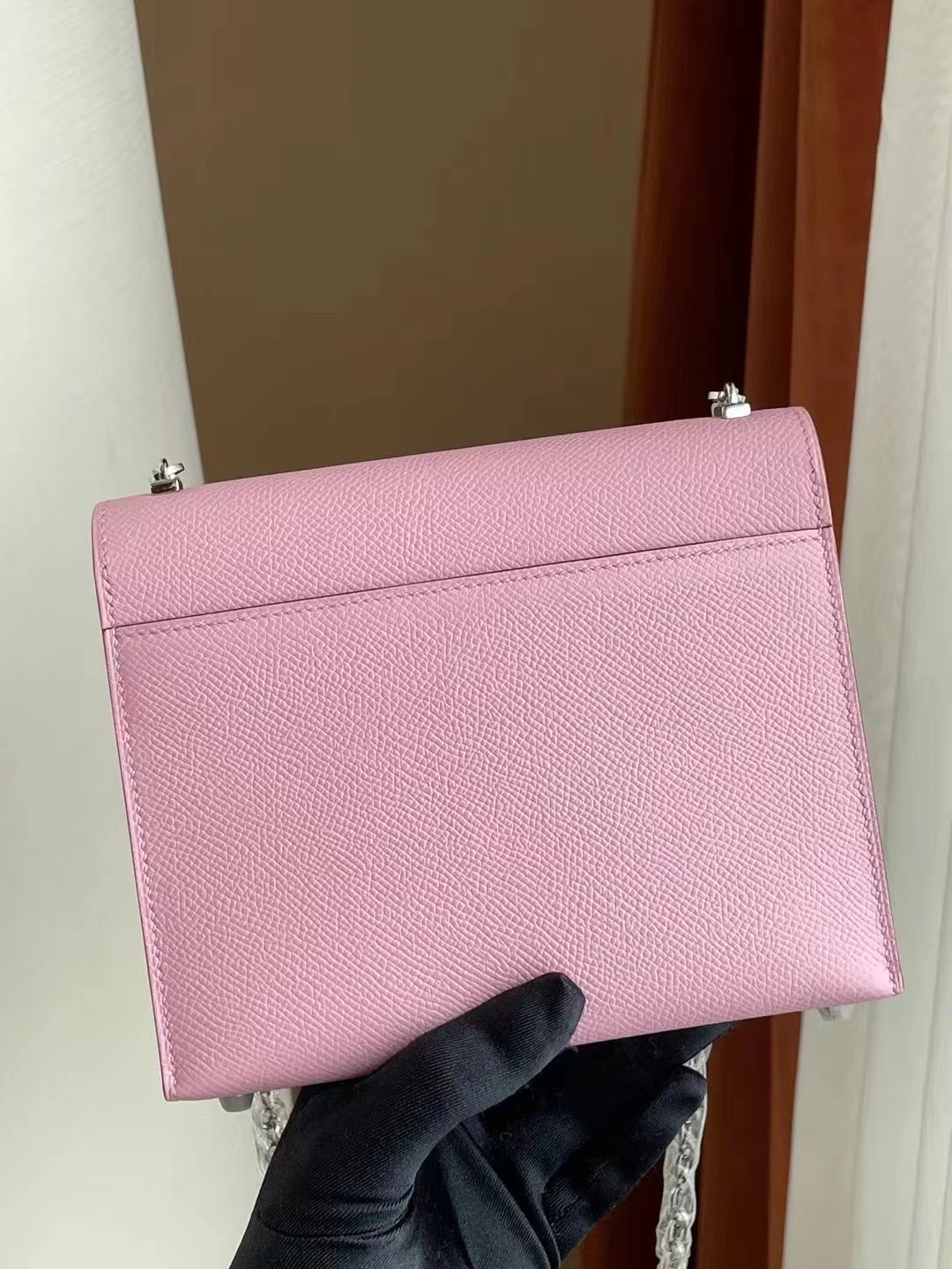 Saudi Arabia Hermes Verrou Mini Epsom X9 錦葵紫 Mauve Sylvestre