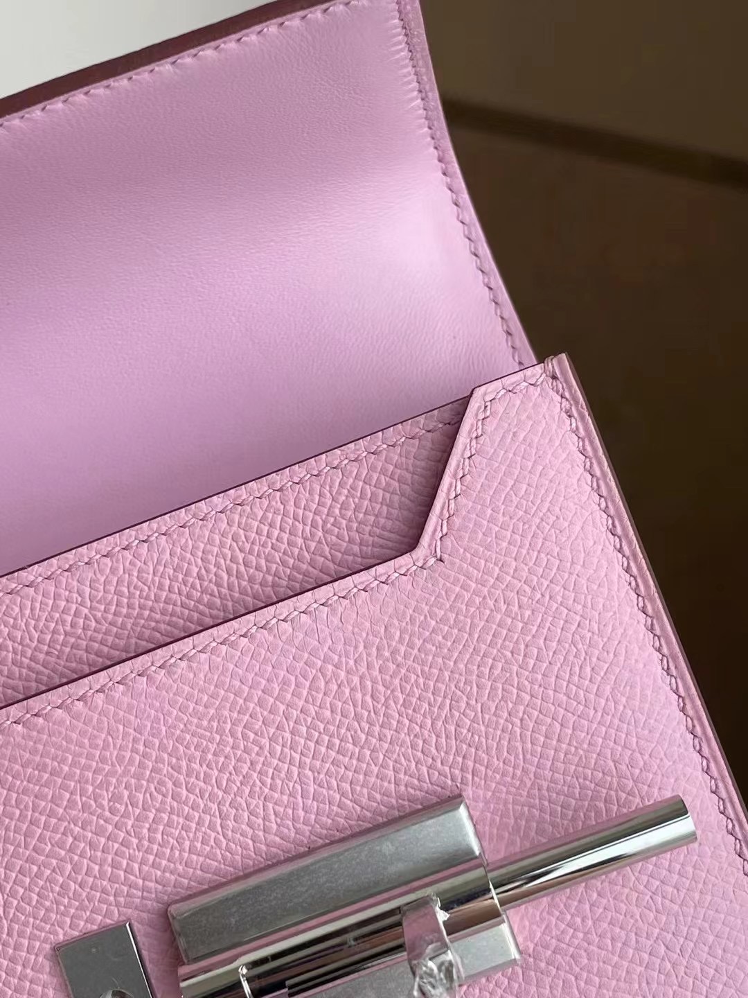 Saudi Arabia Hermes Verrou Mini Epsom X9 錦葵紫 Mauve Sylvestre