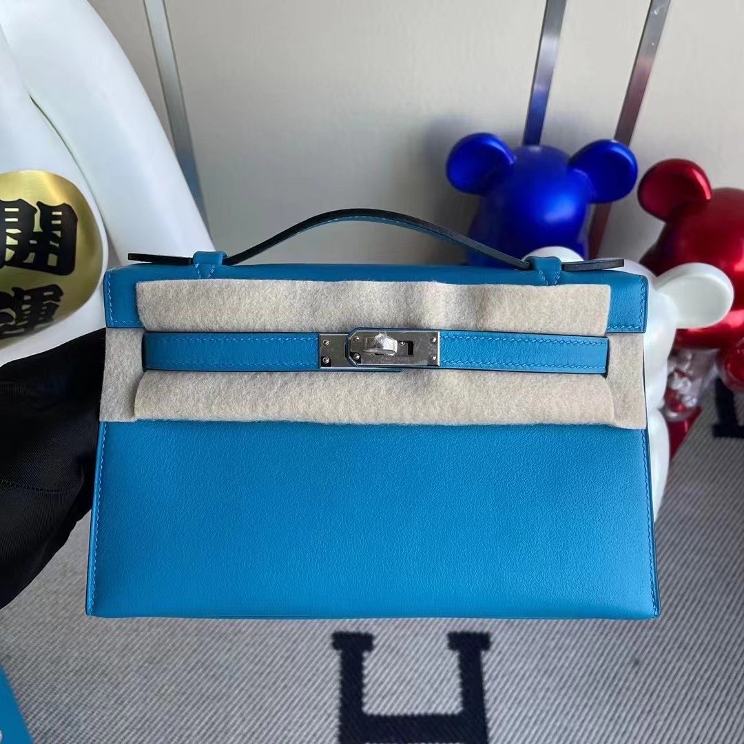 Kelly Pochette Swift Blue Frida