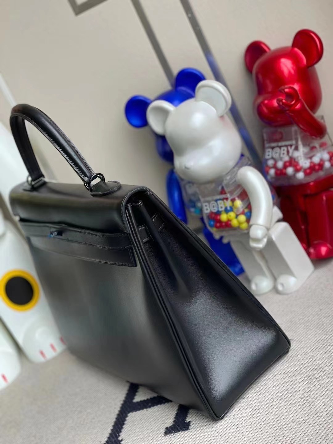 Hermes Kelly 35cm SO Black Box Retourne Black Hardware 黑色 黑扣