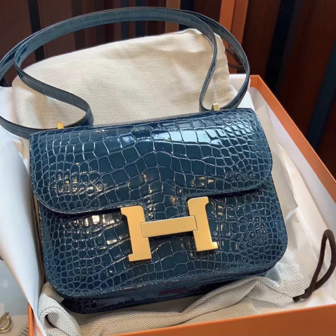 Hermes Constance Mini 19cm W0 Vert Bosphore 博斯普魯斯綠