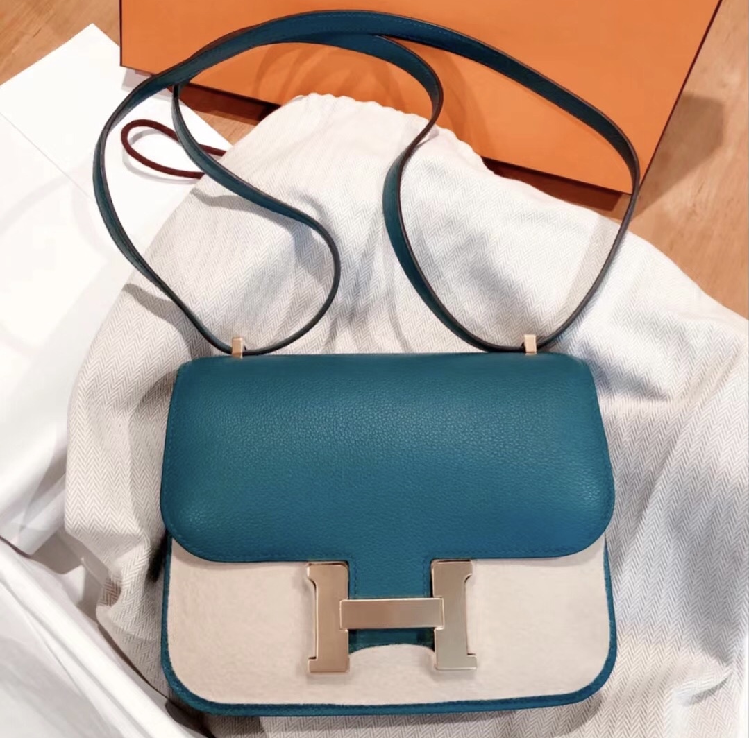 Hermes Constance Mini 19 Evercolor W0 Vert Bosphore 博斯普魯斯綠