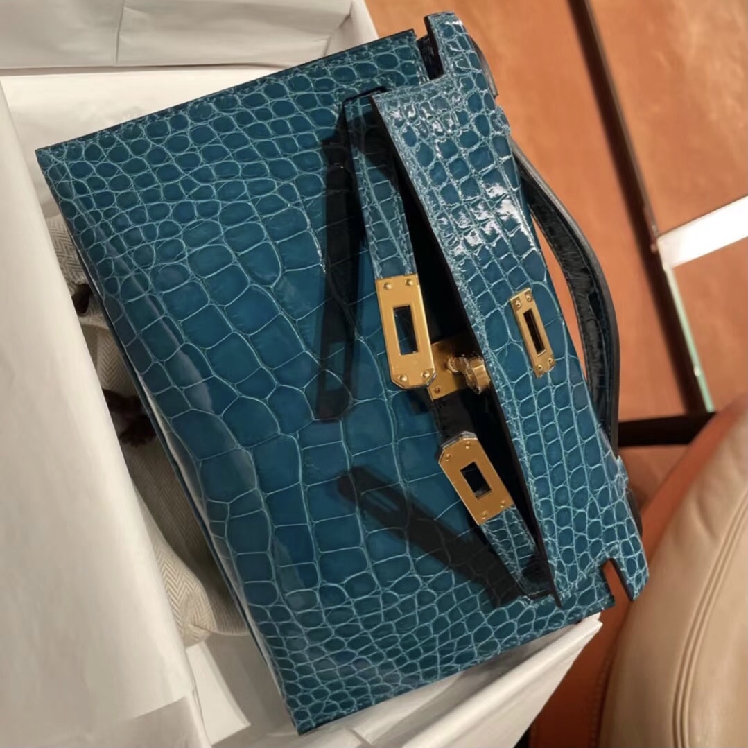 Hermes MiniKelly Pochette W0 Vert Bosphore 博斯普魯斯綠