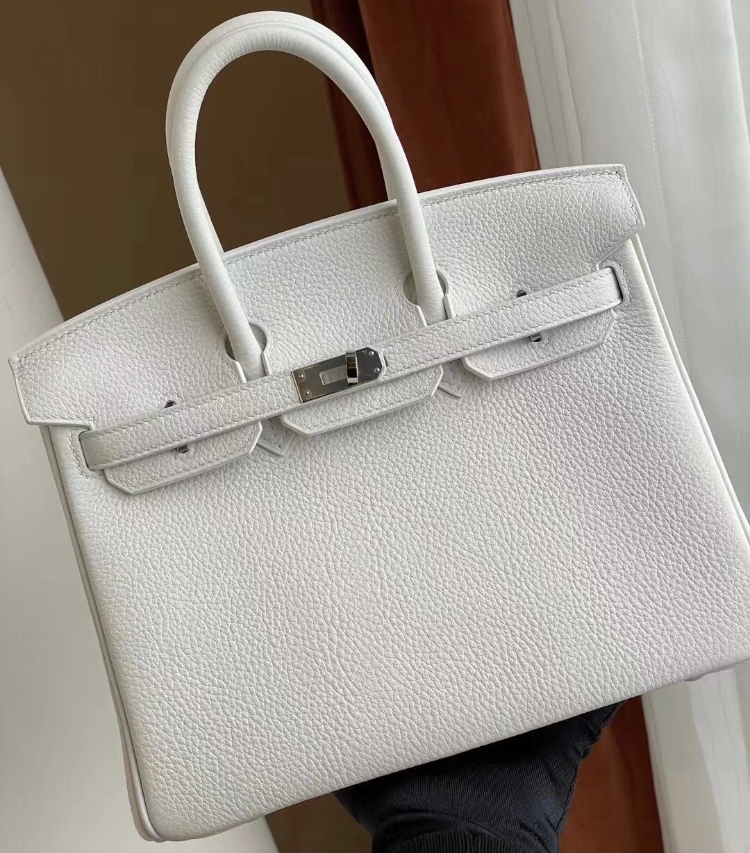 愛馬仕鉑金包圖片 Hermes Birkin 25cm Togo 01 Blanc 白色 銀扣