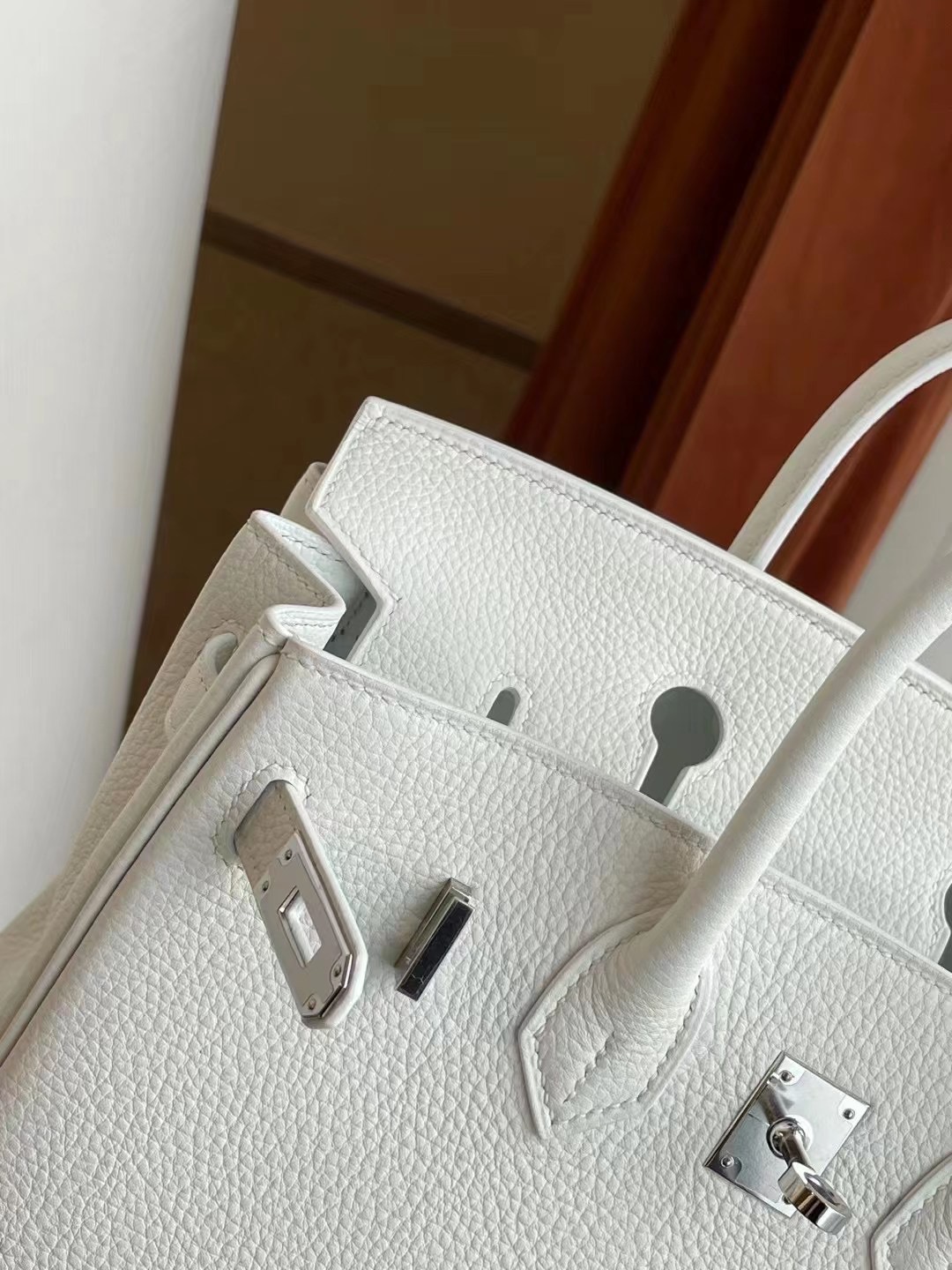 愛馬仕鉑金包圖片 Hermes Birkin 25cm Togo 01 Blanc 白色 銀扣