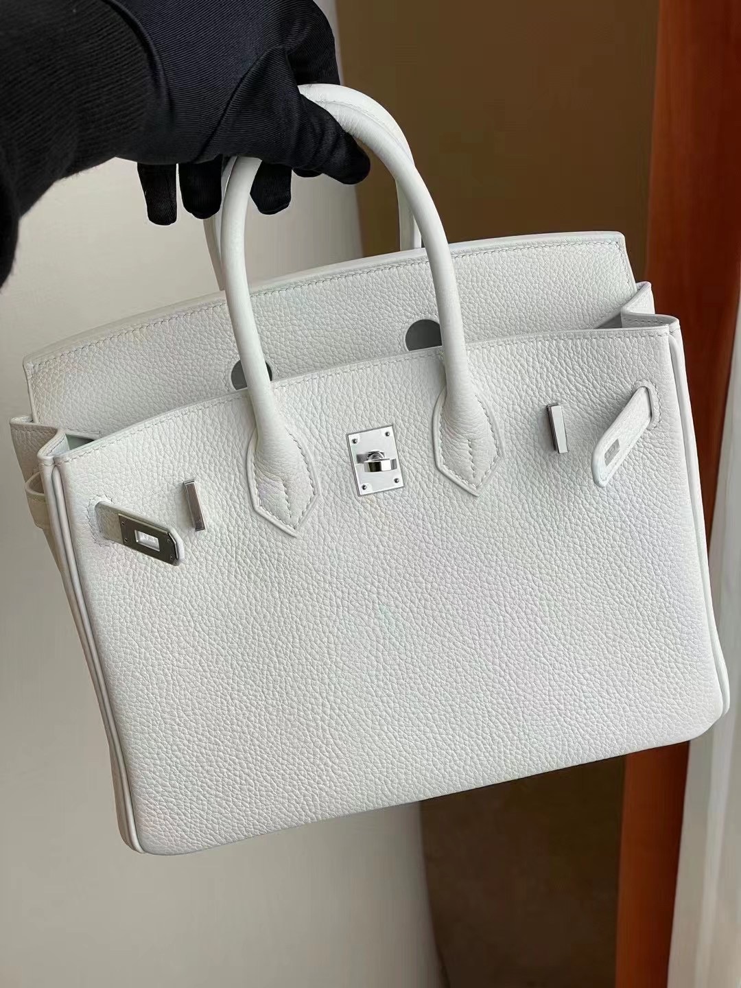 愛馬仕鉑金包圖片 Hermes Birkin 25cm Togo 01 Blanc 白色 銀扣