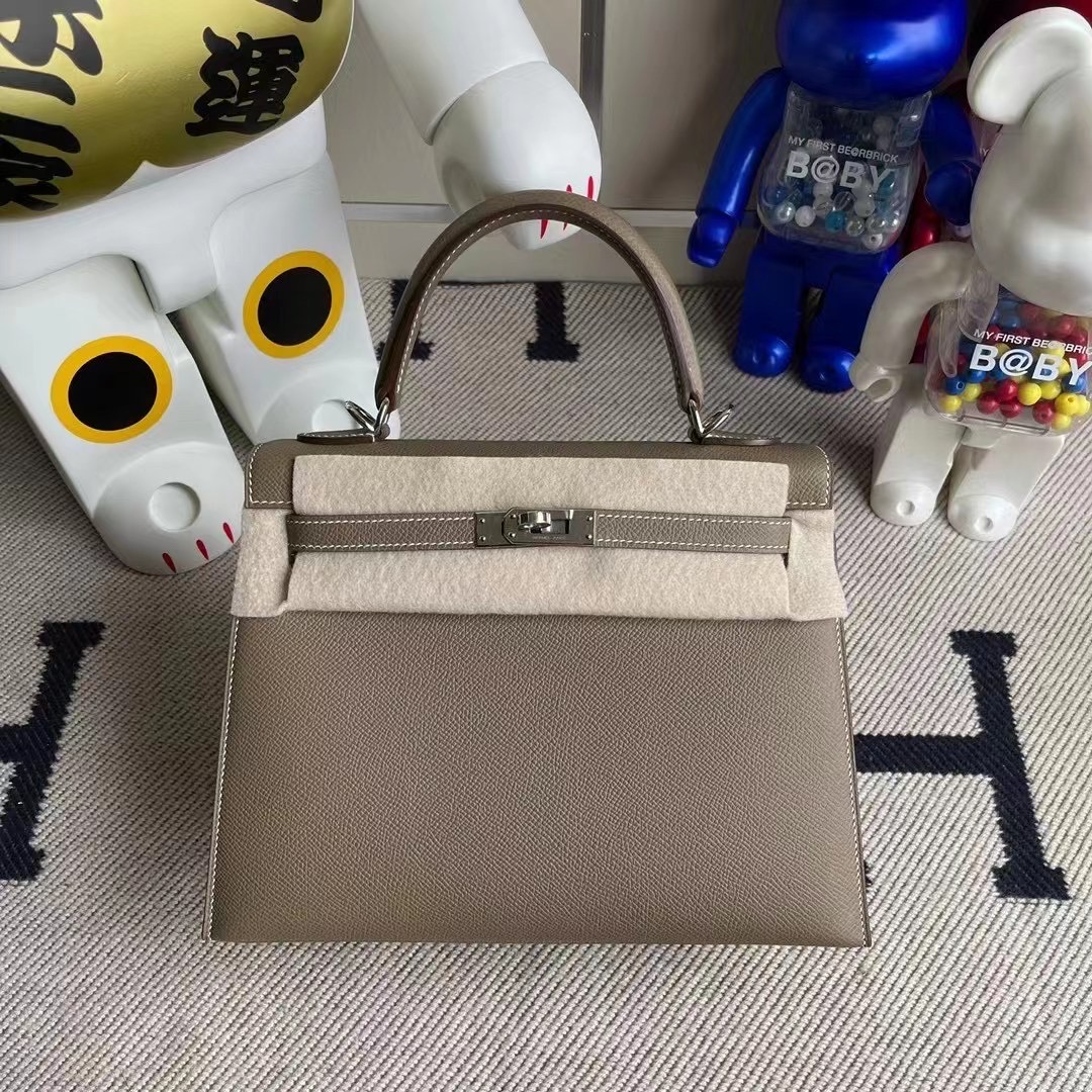 愛馬仕凱莉包哪個顏色經典 Hermes Kelly 25cm CK37 Gold 金棕色 Epsom 銀扣