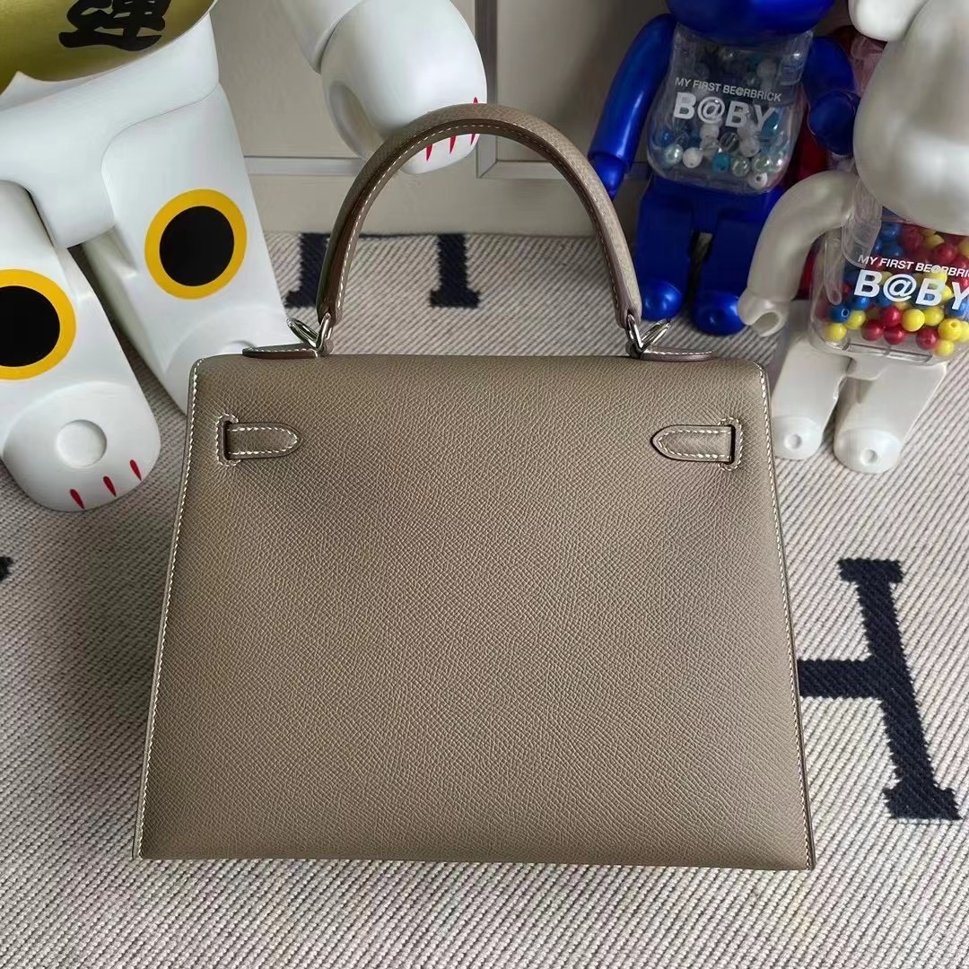 愛馬仕凱莉包哪個顏色經典 Hermes Kelly 25cm CK37 Gold 金棕色 Epsom 銀扣