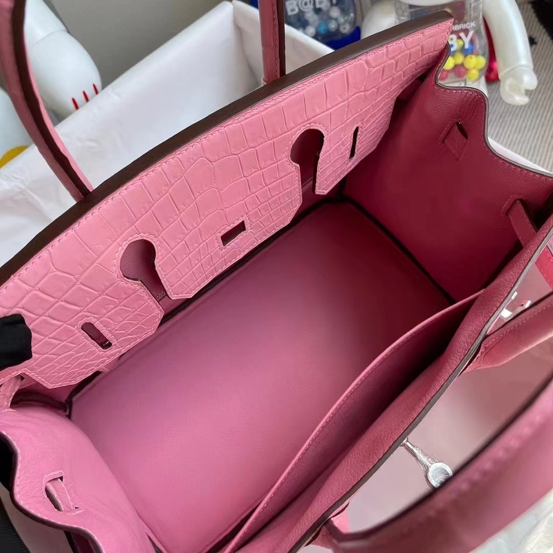 Hermes Birkin 30 5P bubblegum pink 櫻花粉 尼羅鱷魚原裝HCP鱷魚皮