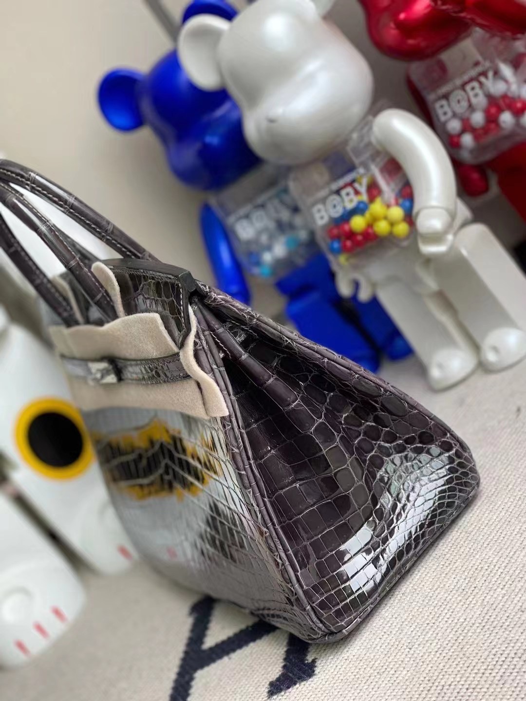 Hong Kong Hermes Birkin 25 尼羅鱷魚 88 Graphite 石墨灰 shiny nilo crocodile