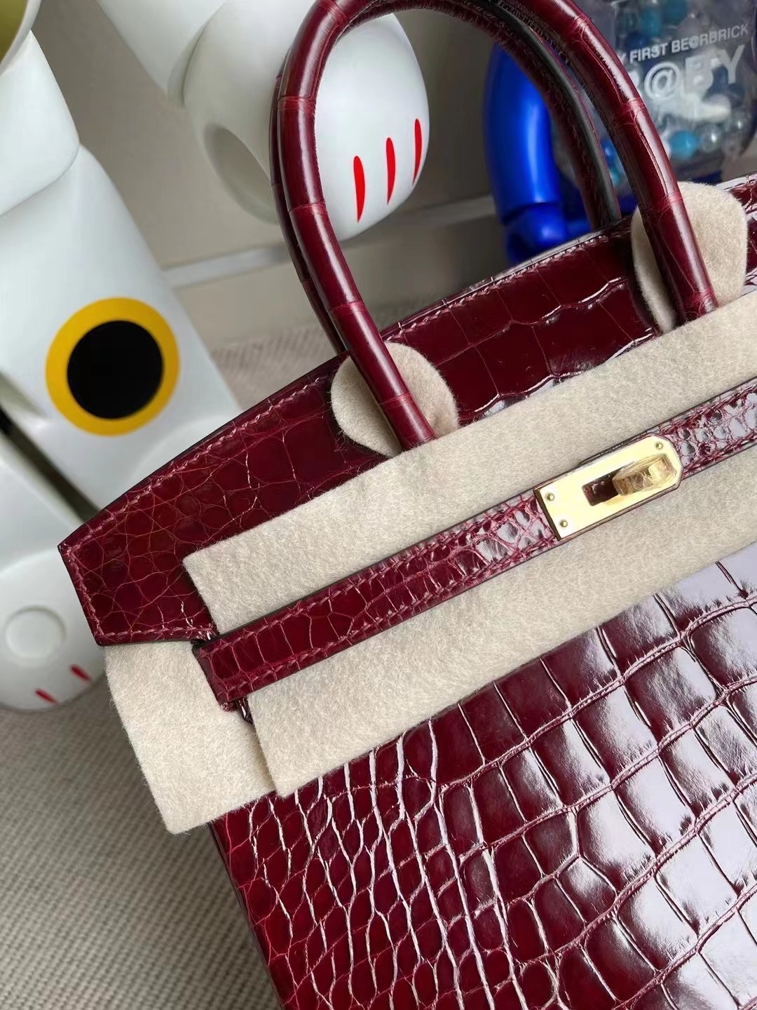 Hong Kong Hermes Birkin 25cm F5 Bourgogne 勃艮第酒紅 alligator crocodile