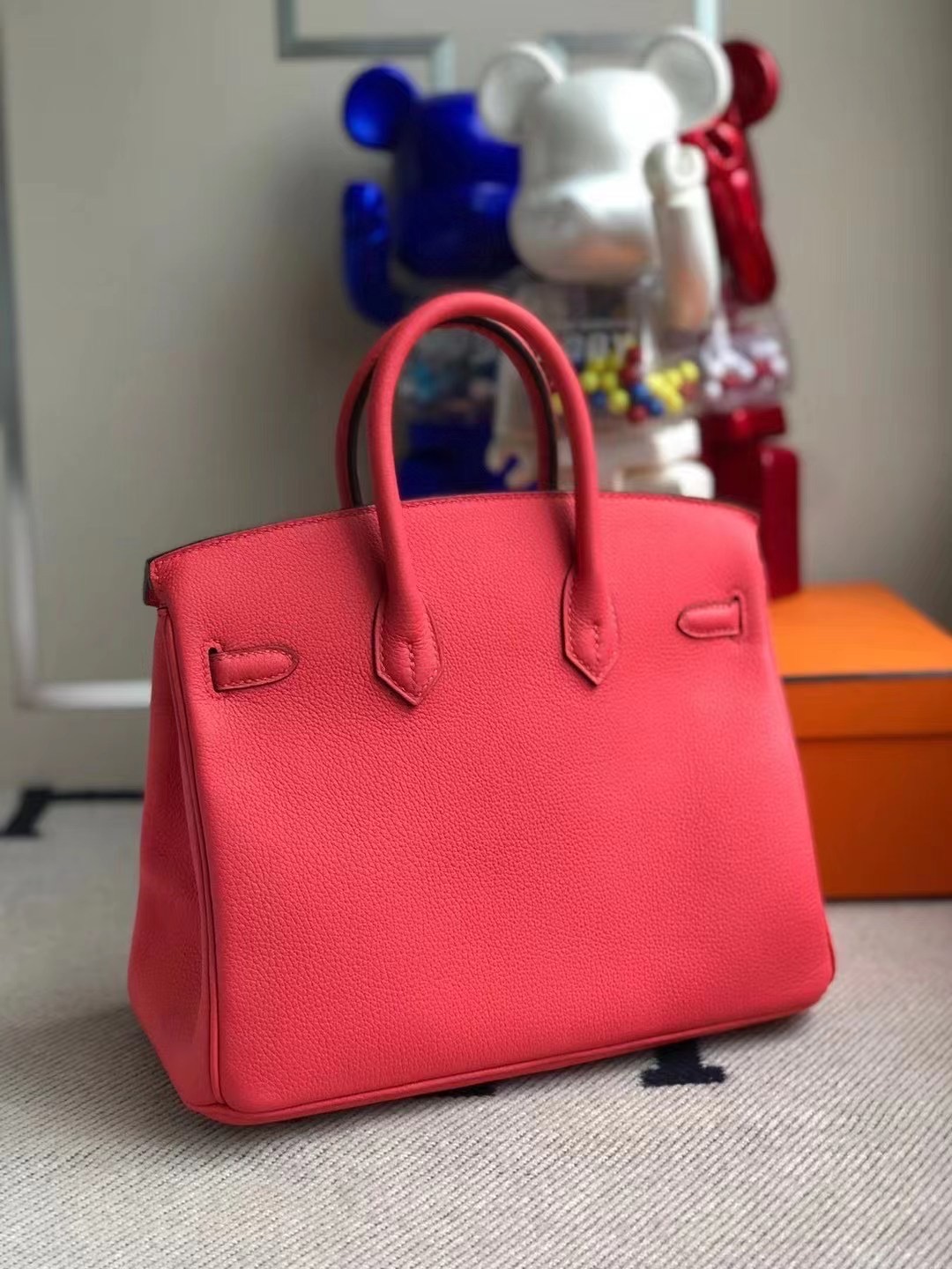 Hermes Birkin 25cm Togo T5 Rose Jaipur 蜜桃粉 金扣 全手工縫製