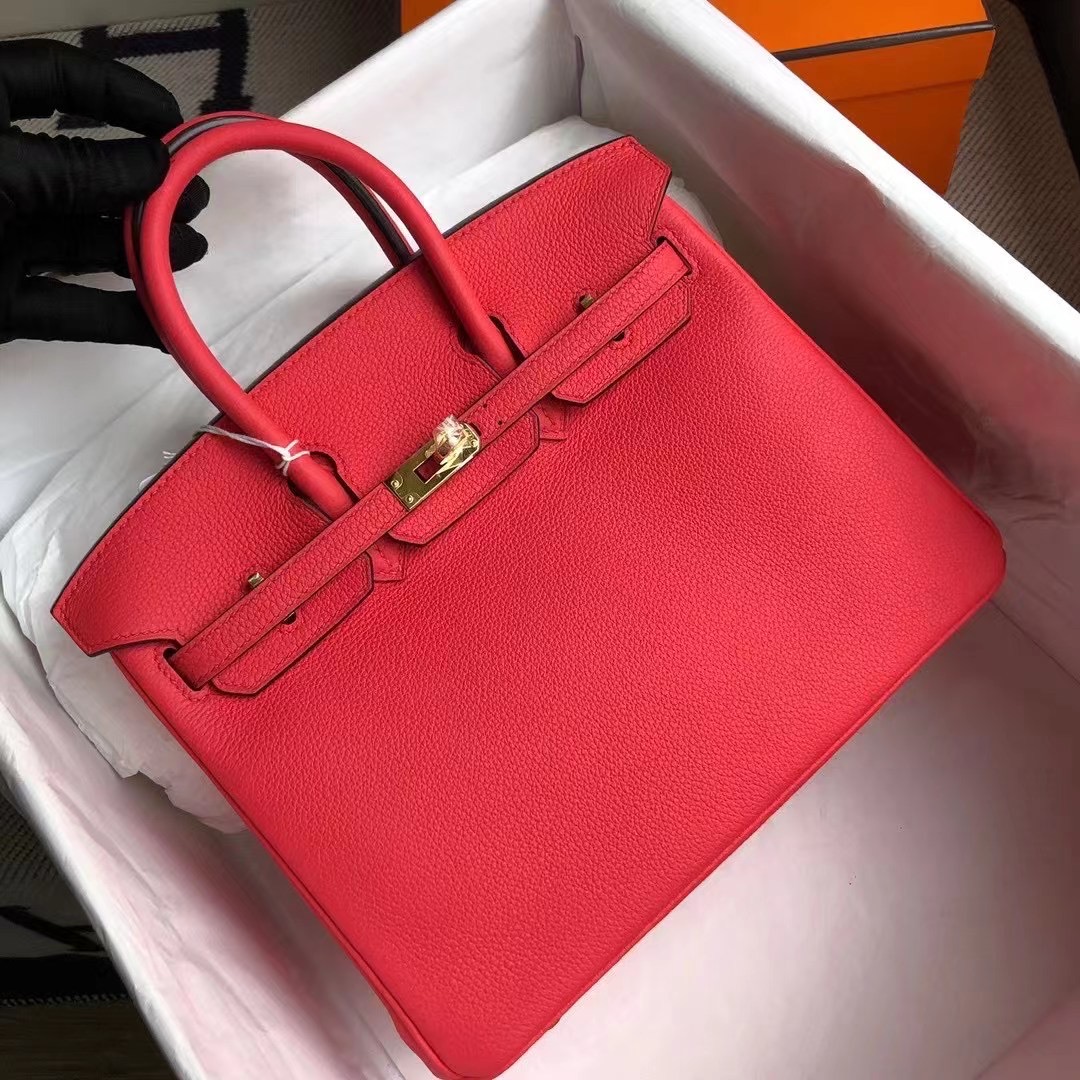 Hermes Birkin 25cm Togo T5 Rose Jaipur 蜜桃粉 金扣 全手工縫製