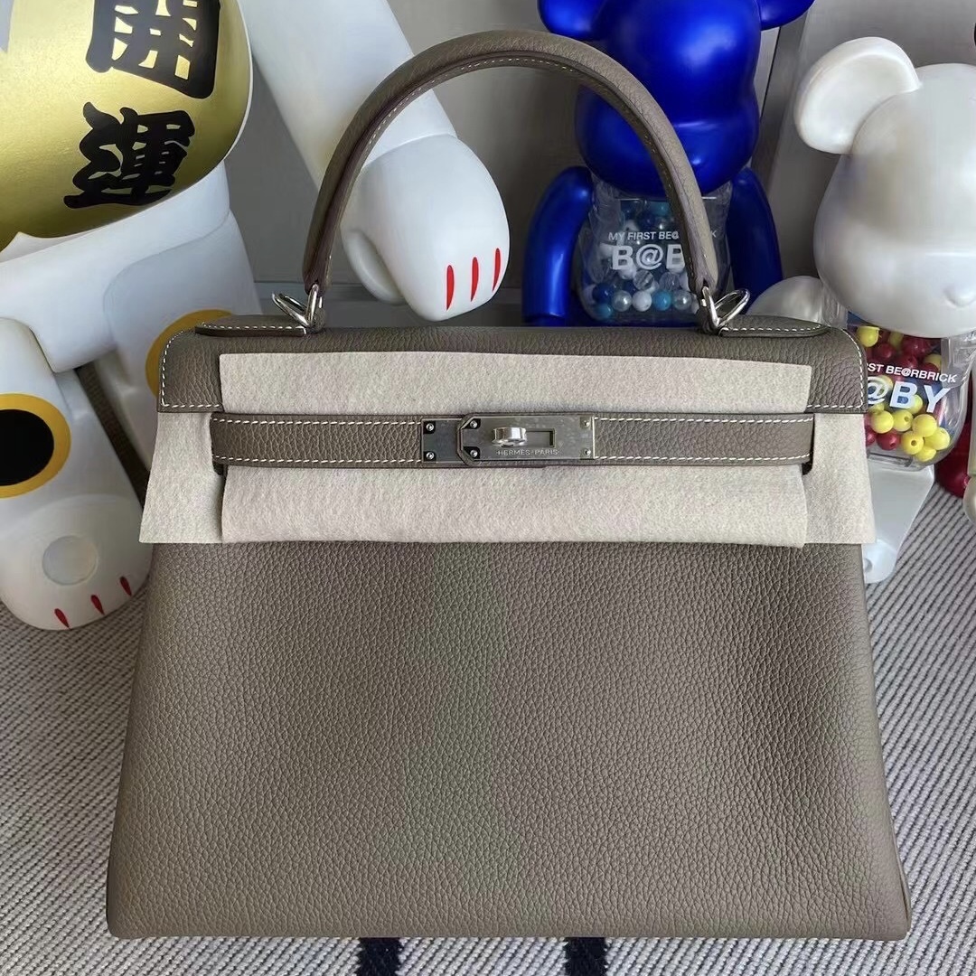 Saudi Arabia Hermes Kelly 28cm CK18 Etoupe 大象灰 Togo 小牛皮