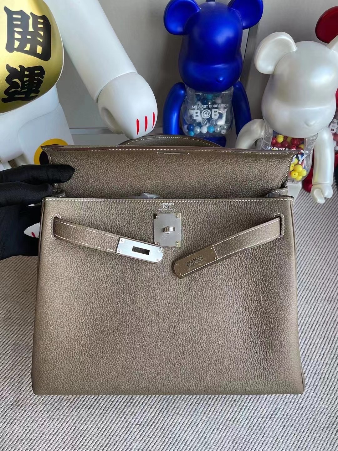 Saudi Arabia Hermes Kelly 28cm CK18 Etoupe 大象灰 Togo 小牛皮