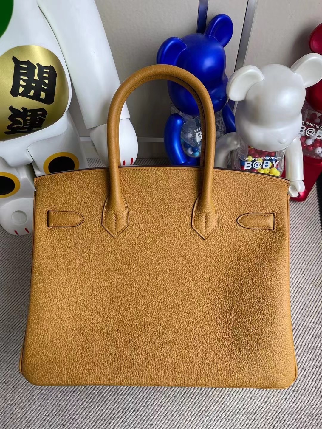 Singapore Hermes Birkin 30 Togo 2S sesame 芝麻色 金扣 手工蜜蠟線縫製