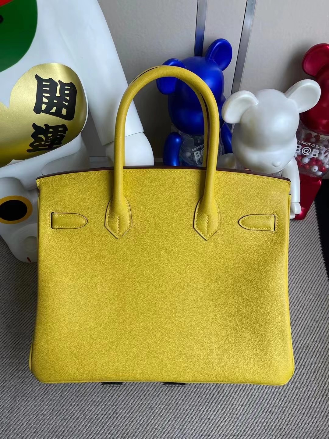 Malaysia Hermes Birkin 30cm Evercolor 9O jaune de naples 那不勒斯黃 金扣