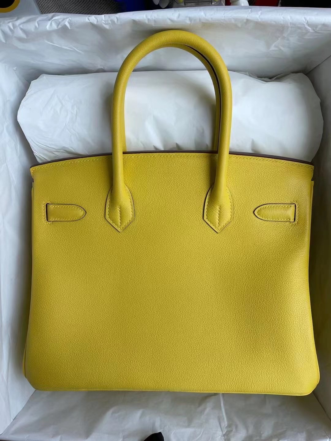 Malaysia Hermes Birkin 30cm Evercolor 9O jaune de naples 那不勒斯黃 金扣