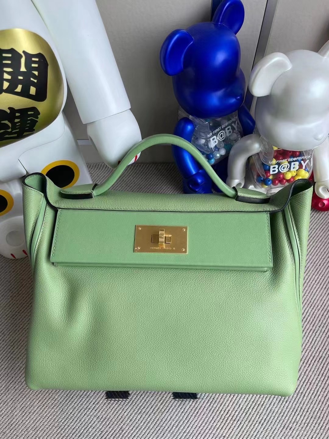 Saudi Arabia Hermes Kelly 24/24 29cm 3I Vert Criquet 牛油果綠 蟋蟀綠