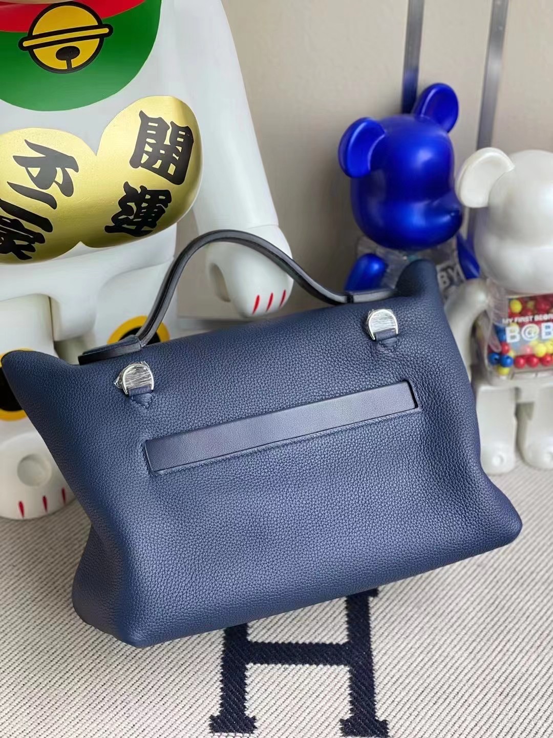 Saudi Arabia Hermes Kelly 24/24 29cm S4 Deep Blue 深邃藍 銀扣