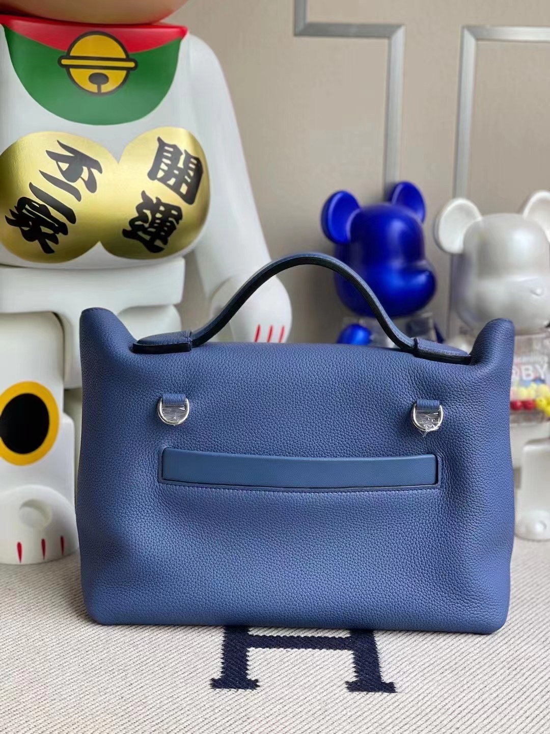 Taiwan Hermes Kelly 24/24 R2 Blue agate 瑪瑙藍 全手工蜜蠟線縫製