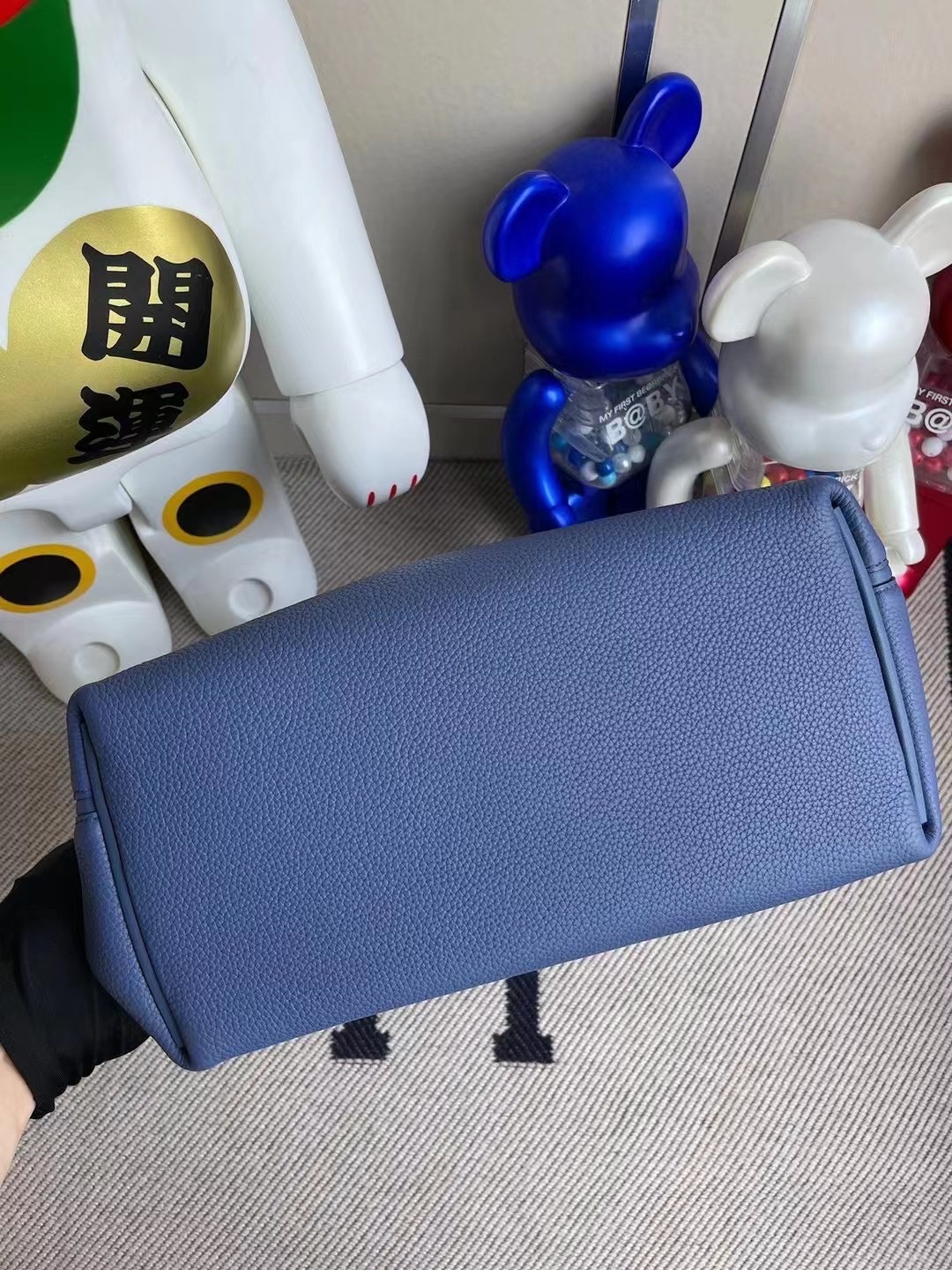 Taiwan Hermes Kelly 24/24 R2 Blue agate 瑪瑙藍 全手工蜜蠟線縫製