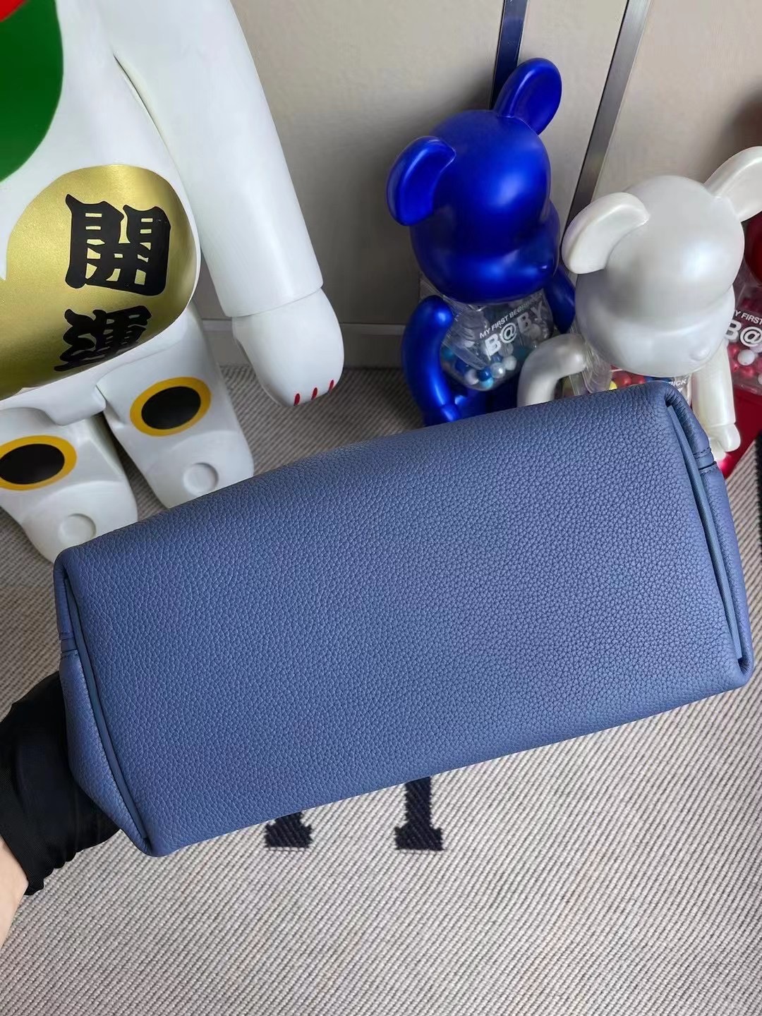 Taiwan Hermes Kelly 24/24 R2 Blue agate 瑪瑙藍 全手工蜜蠟線縫製