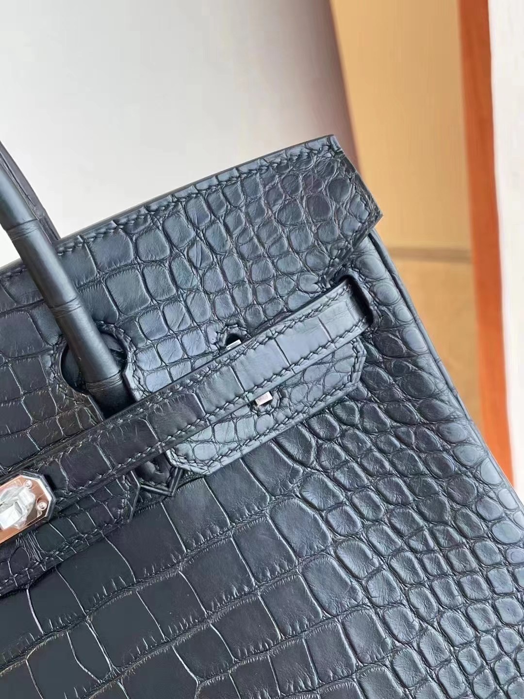 澳門 Macao Hermes Birkin 25cm 89 Noir 黑色霧面美洲鱷魚金扣