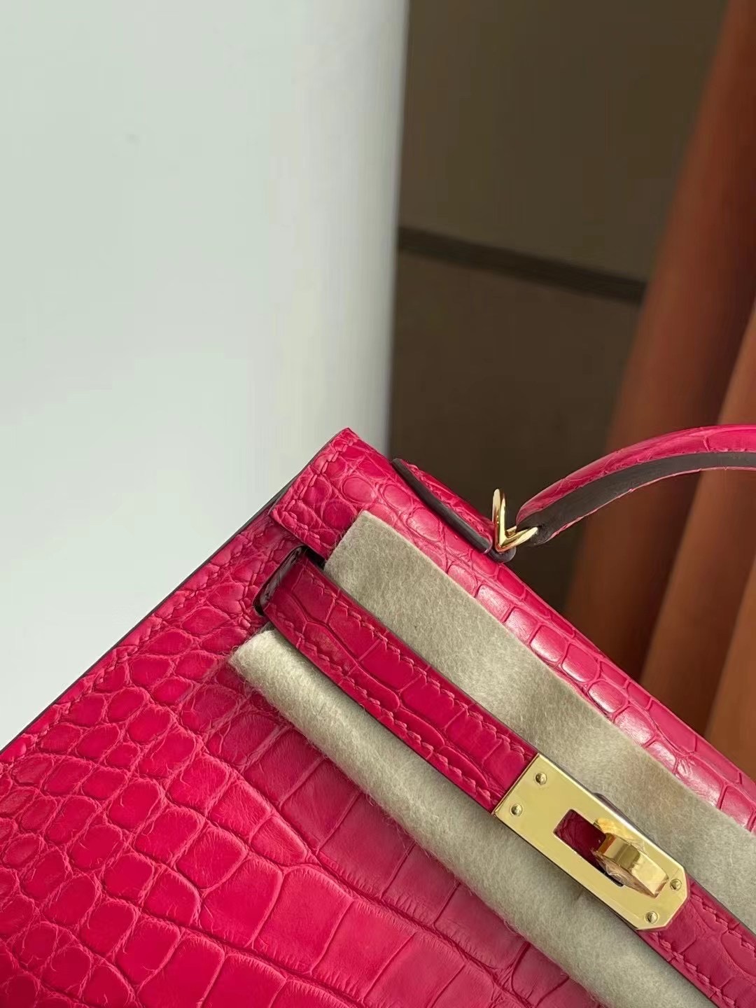 Macao Hermes Kelly mini II 2代 I6 Rose Extrême 極致粉 霧面方塊 美洲鱷魚