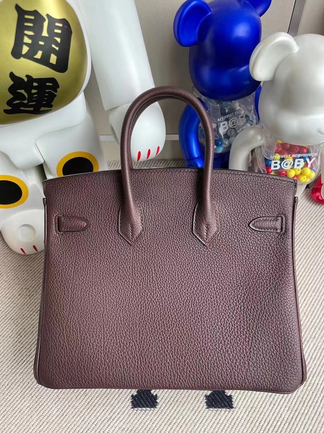 Hong Kong Hermes Birkin 25cm Togo 0G Rouge Sellier 馬鞍紅 銀扣