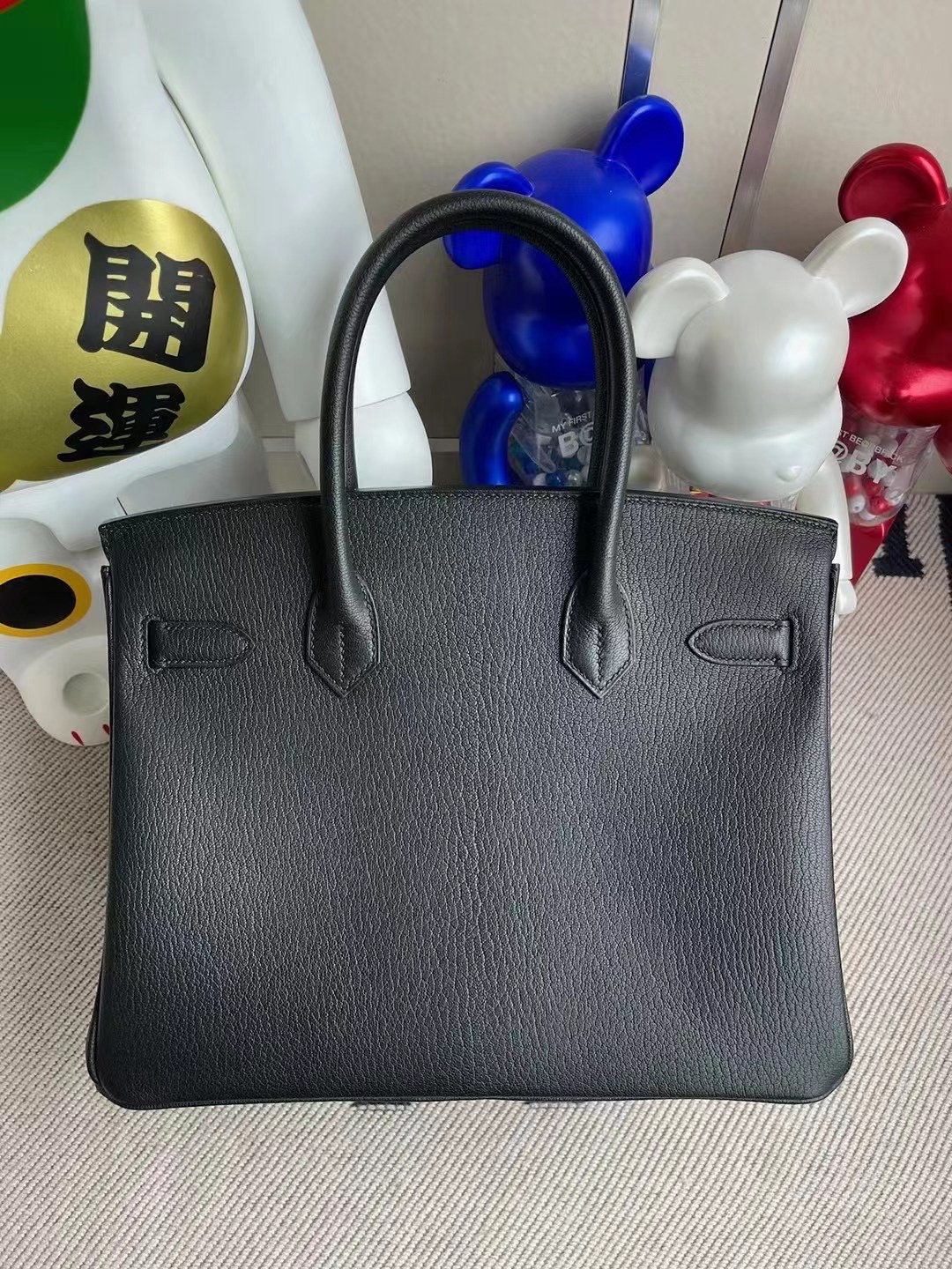 Hermes Birkin Bag 40CM Epsom Leather Gold Hardware, CK89 Noir