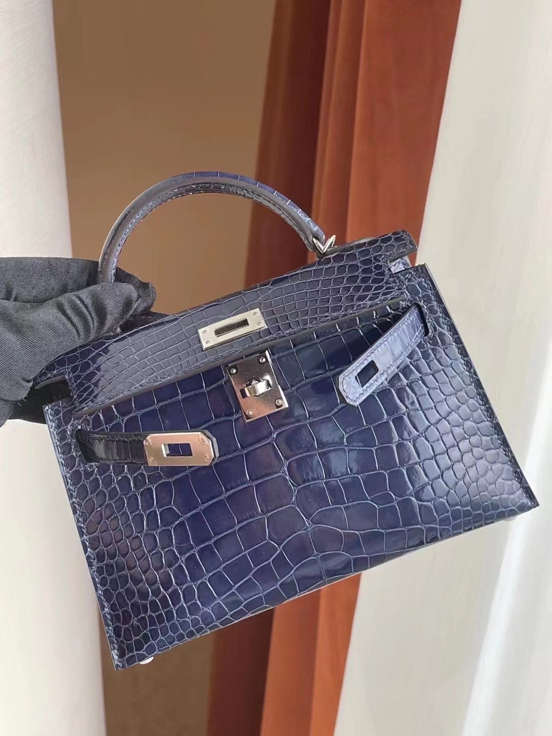 Hong Kong Hermes Mini Kelly Pochette 18 Etoupe 大象灰霧面美洲鱷魚