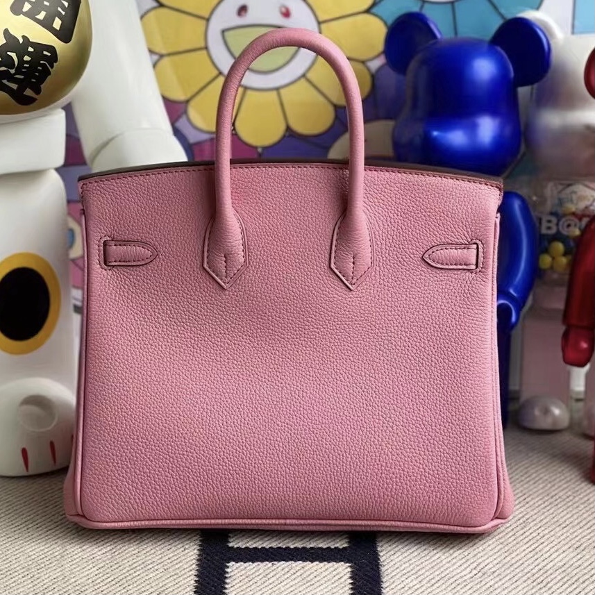 Hong Kong Hermes Birkin 25cm Togo 5P pink 櫻花粉 金扣