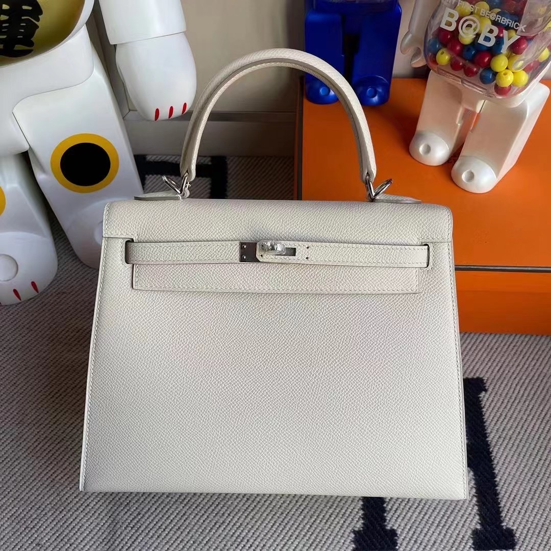 澳門愛馬仕需要配貨嗎 Hermes Kelly 25cm 1K 竹子綠 X9 錦葵紫 10 奶昔白