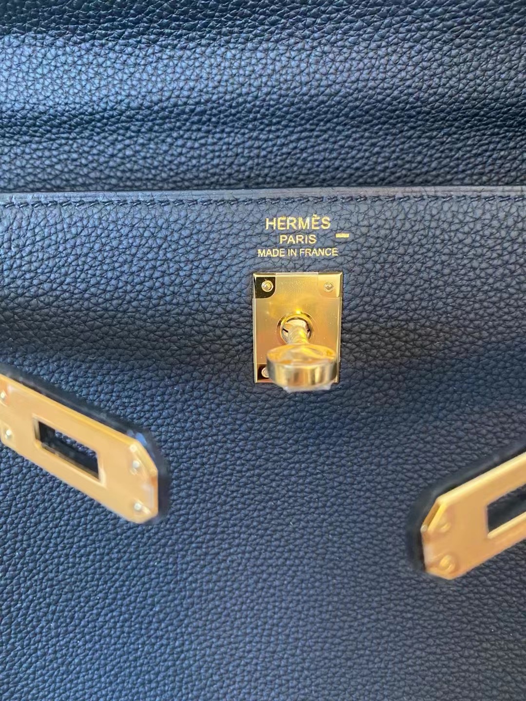 Hong Kong Hermes Kelly 25cm Touch Togo/蜥蜴皮 CC89 Noir 黑色 金扣