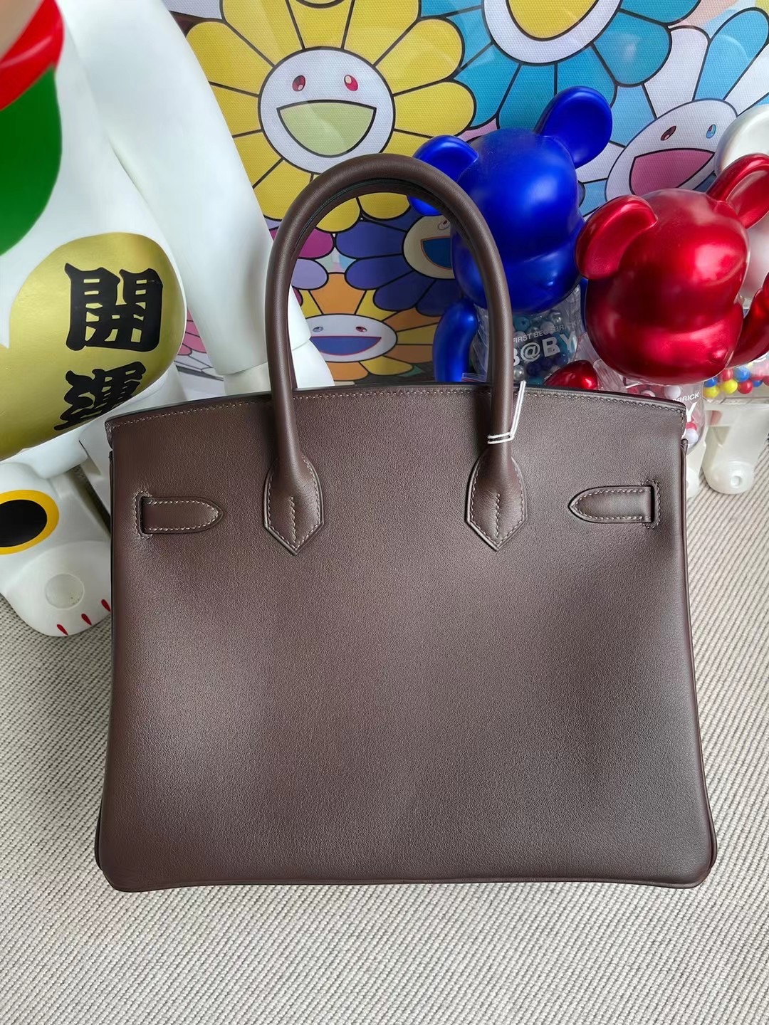 愛馬仕 Hermes Birkin 30cm Swift calfskin CK47 chocolate 银扣