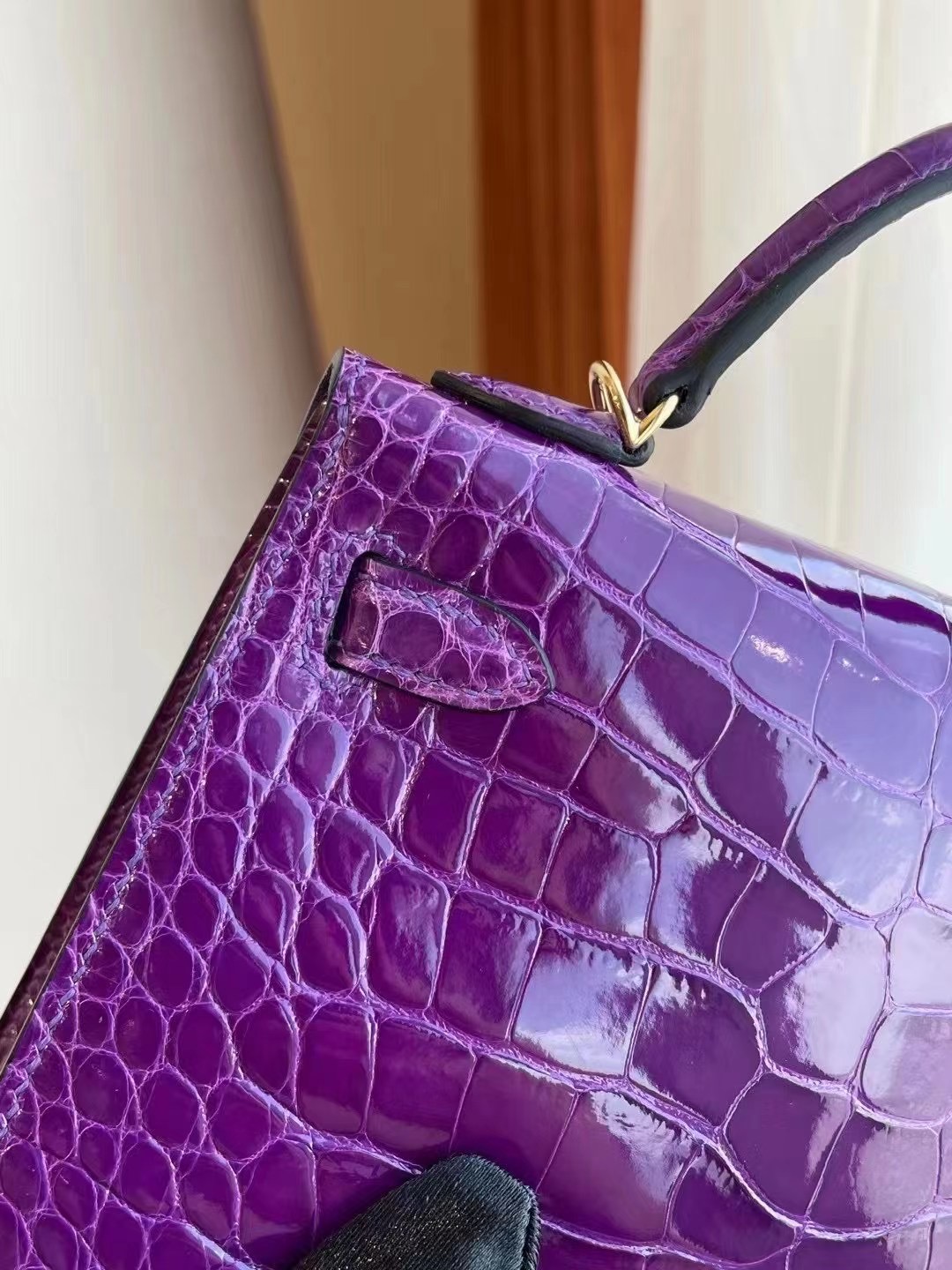 Hong Kong Hermes Kelly Mini II 2代 9G Amethyste 水晶紫 美洲鱷魚