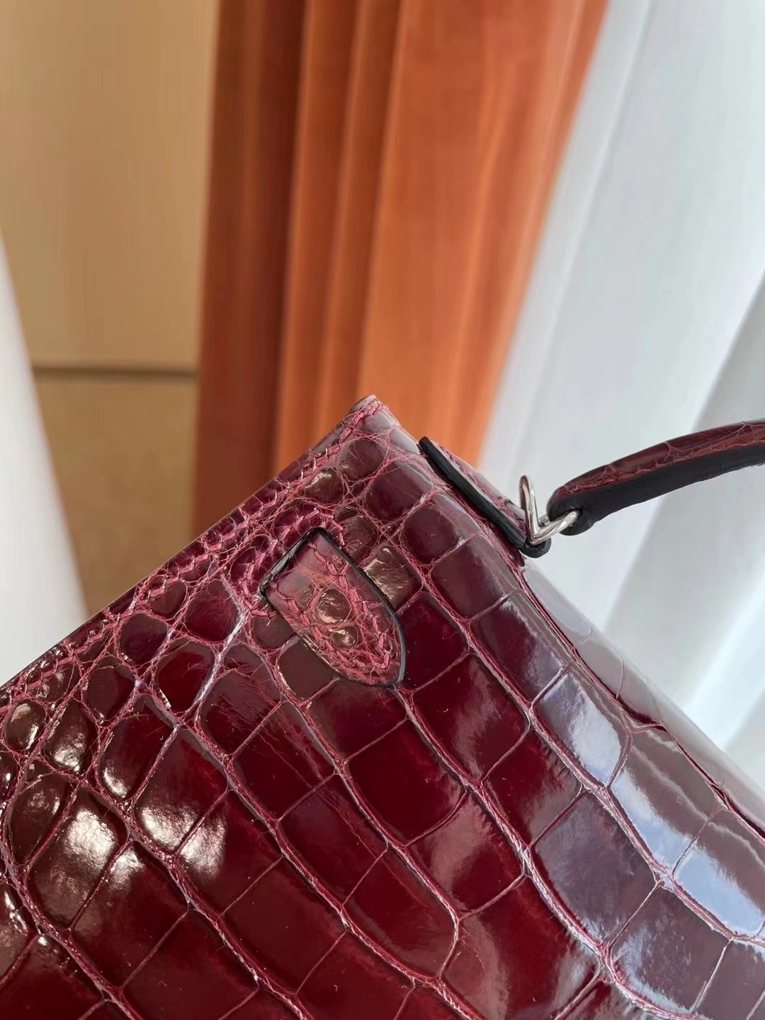 Hong Kong Hermes Kelly Mini II 2代 CK55 Rouge H 愛馬仕紅 美洲鱷魚