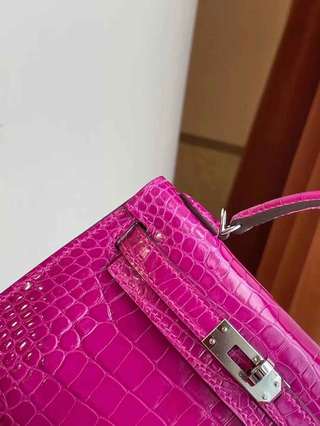 Bahrain Hermes Kelly Mini II 2代 J5 天方夜譚粉紫 Rose Sheheraradez 美洲鱷魚