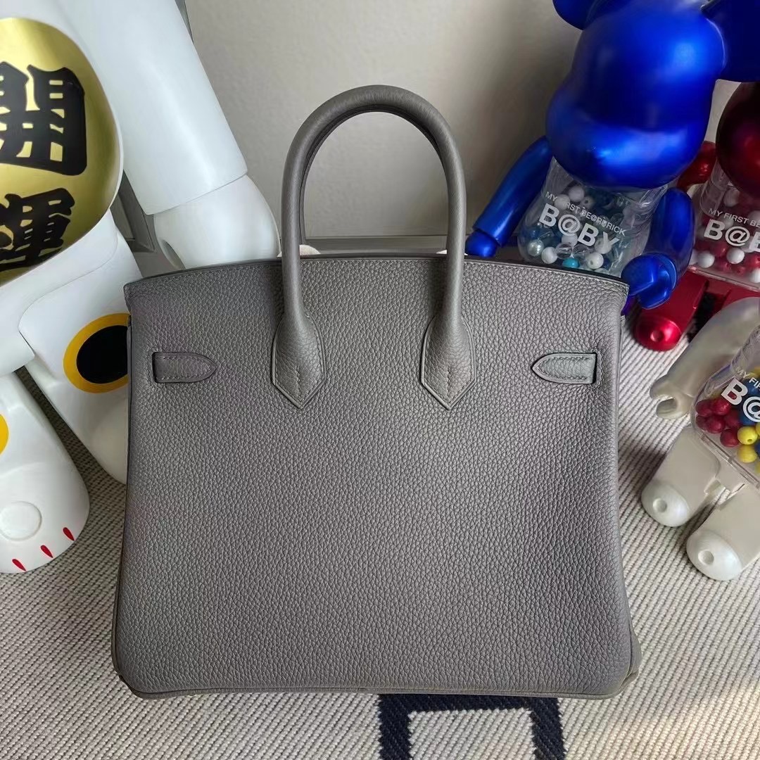 Saudi Arabia Riyadh Hermes Birkin 25cm Togo 8F Etain 錫器灰 金扣