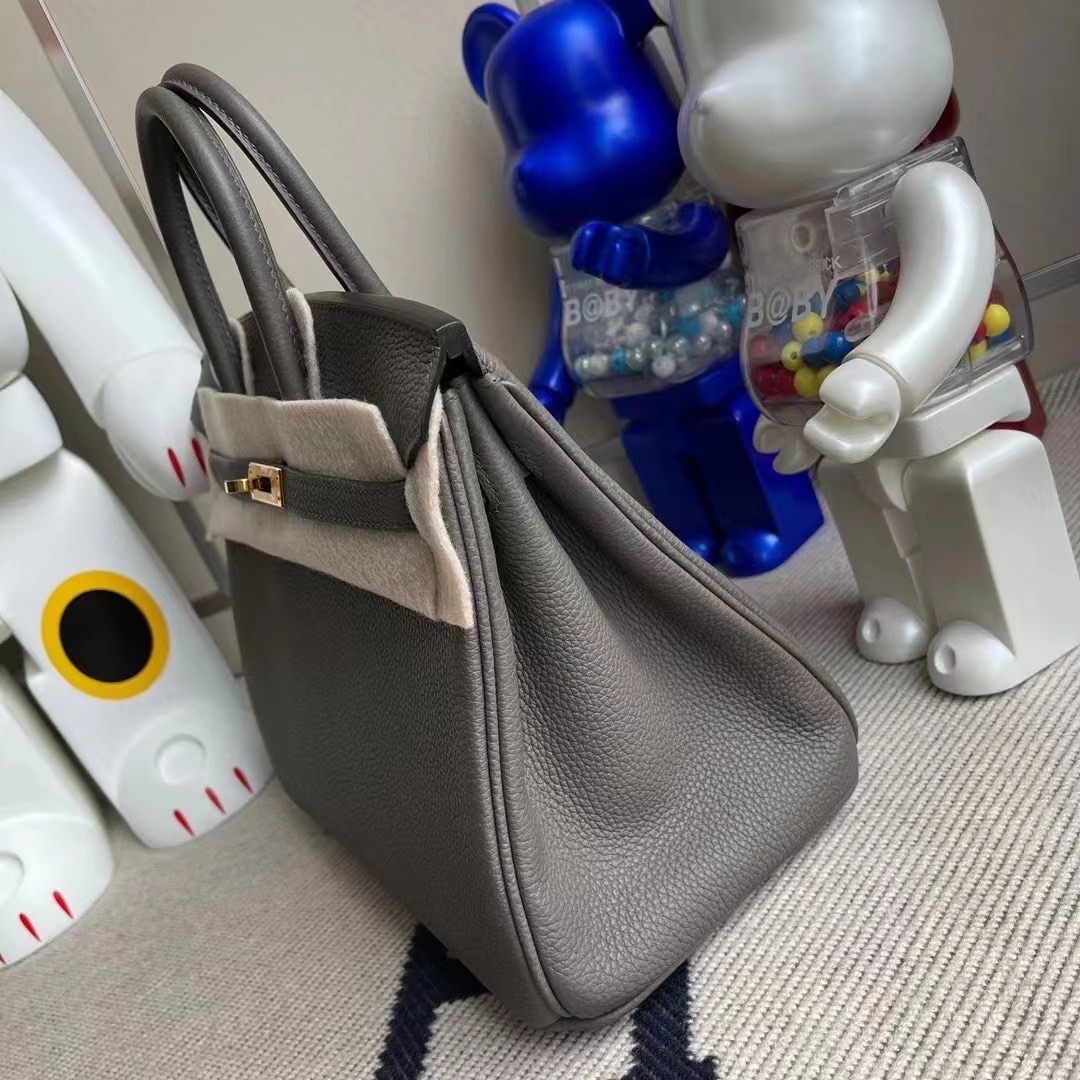 Saudi Arabia Riyadh Hermes Birkin 25cm Togo 8F Etain 錫器灰 金扣