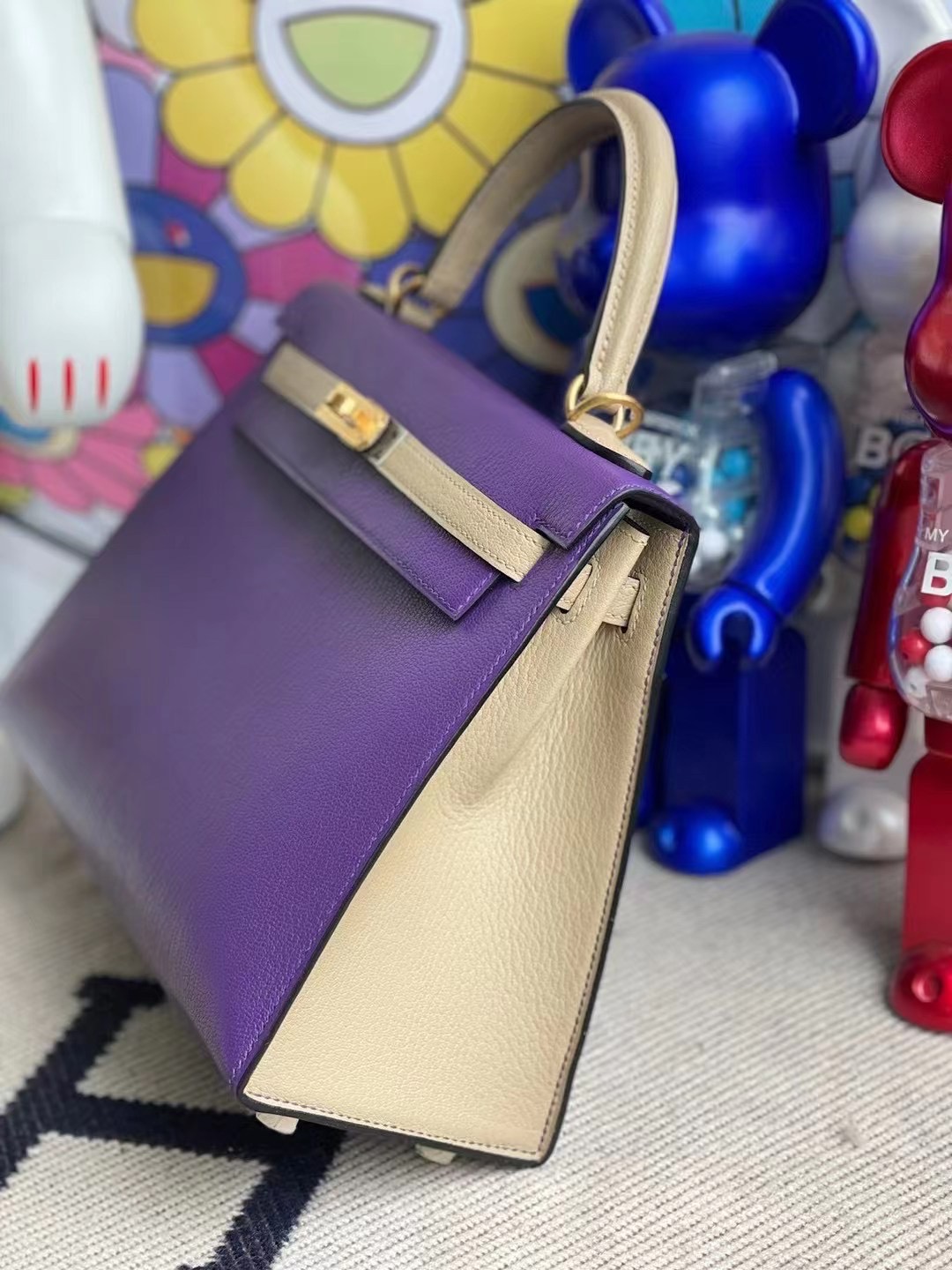 Hong Kong Hermes Kelly 25 HSS Chevre 山羊皮 9W Crocus S2 Trench 磨砂金扣