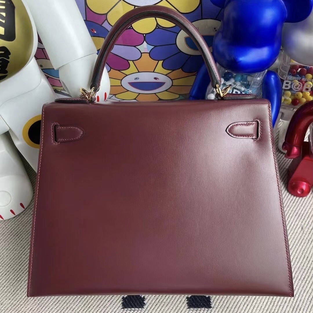 愛馬仕凱莉包28寸價格 Hermes Kelly 28cm BOX CK55 Rouge H 愛馬仕紅 金扣