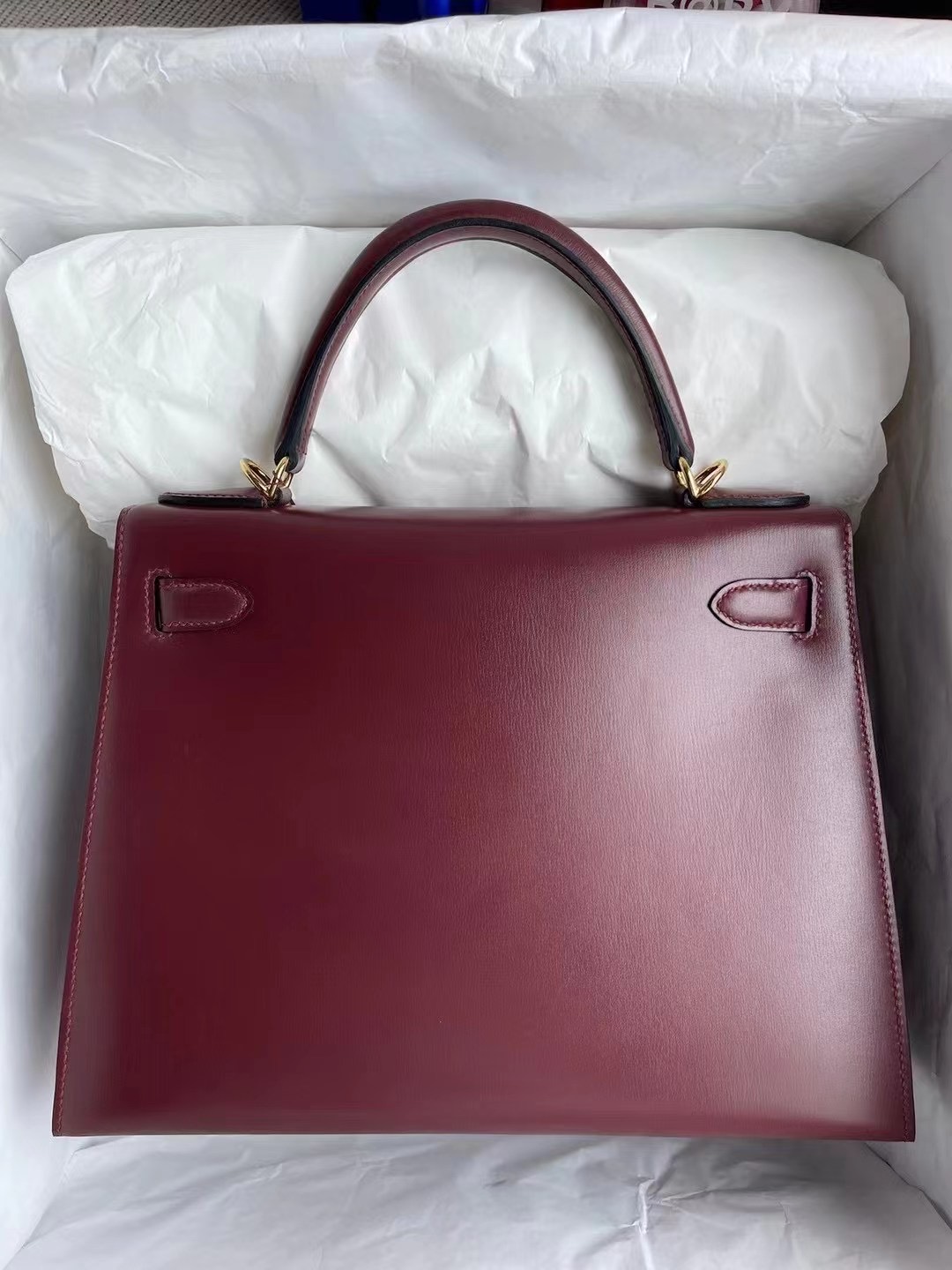 愛馬仕凱莉包28寸價格 Hermes Kelly 28cm BOX CK55 Rouge H 愛馬仕紅 金扣