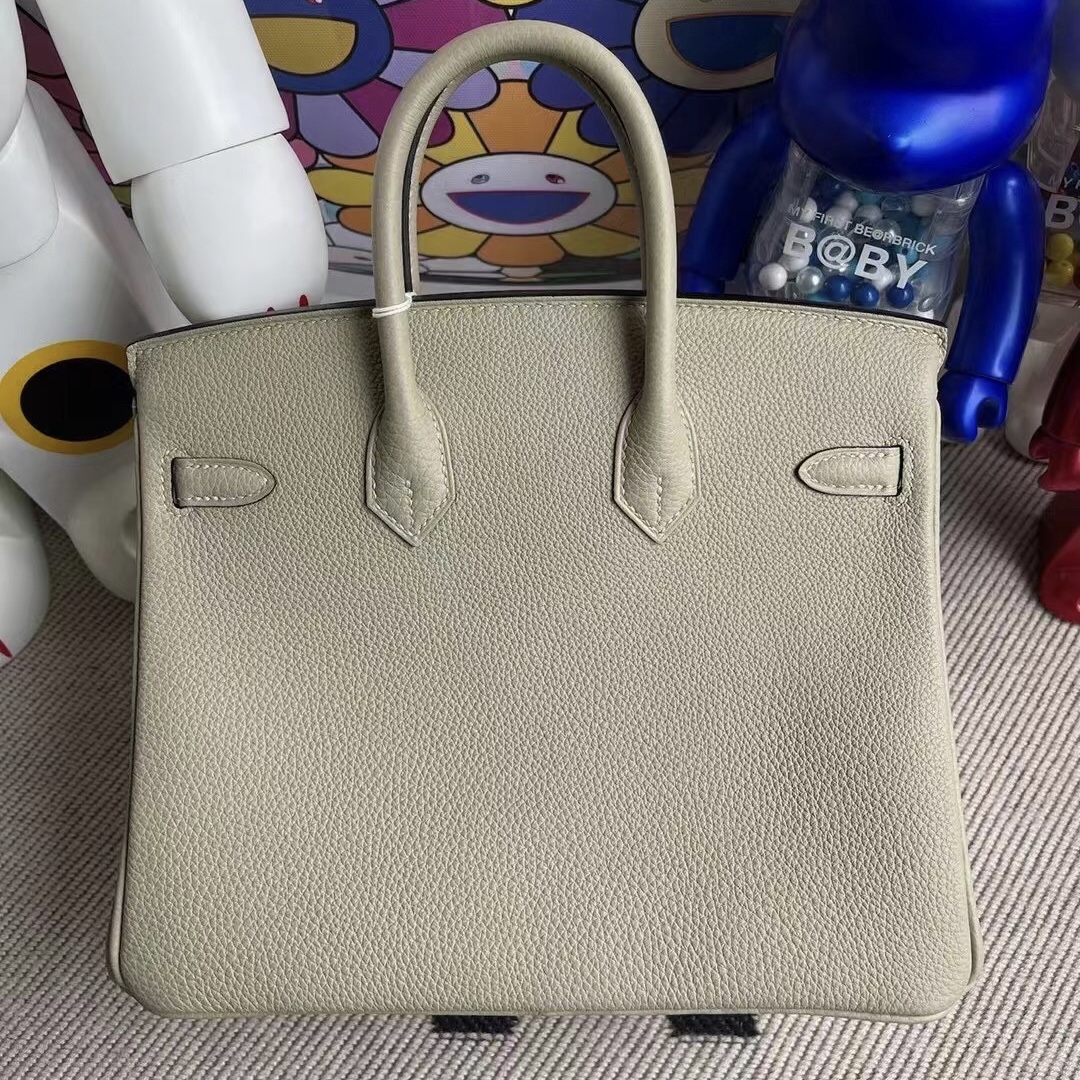 Hong Kong South Hermes Birkin 25cm Q1 Sauge 鼠尾草綠 全手工蜜蠟線縫製 金扣